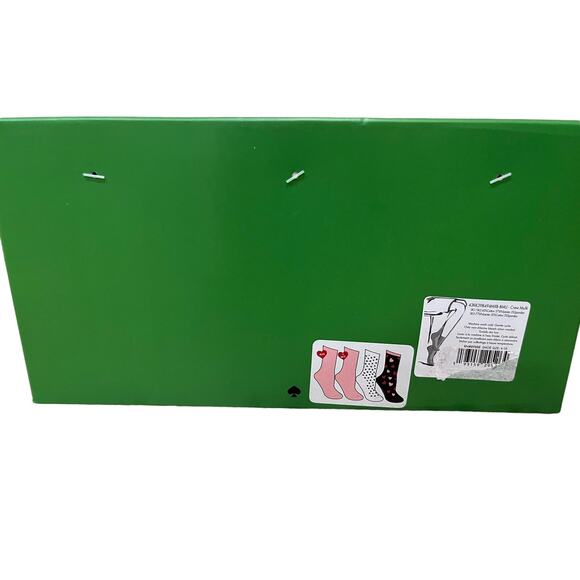 New! Valentine’s Kate Spade Crew Socks set of 3 Hearts White Pink Red - Picture 5 of 5